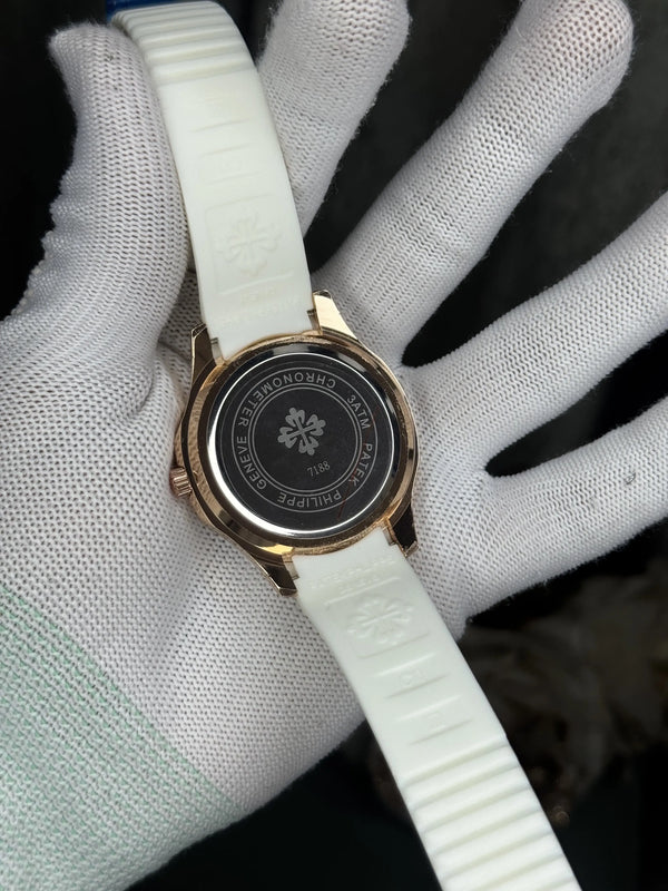 Patek Aquanaut Copper White Diamond Premium Watch
