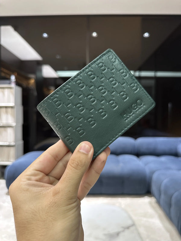 Hugo Bos s Green Monogram Premium Wallet h47