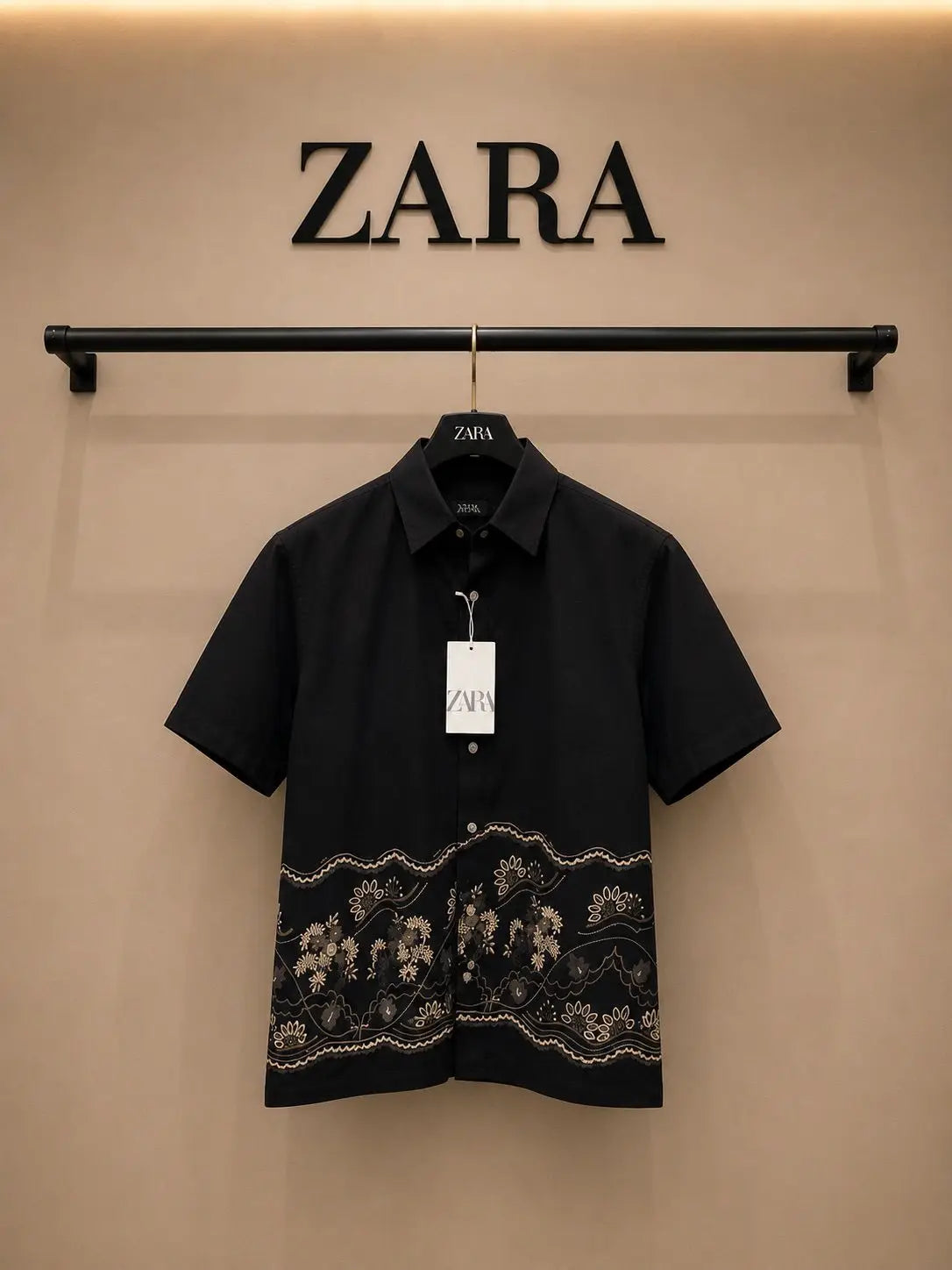 Zar_a Imported Linen Cotton Printed Premium Shirt (DN 630)