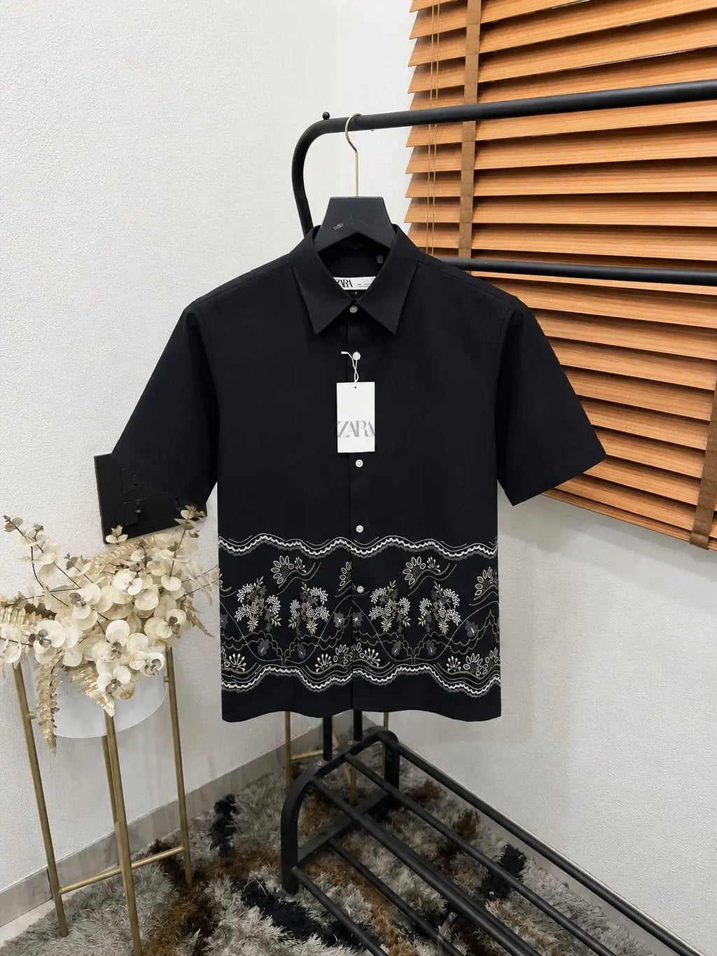 Zar_a Imported Linen Cotton Printed Premium Shirt (DN 630)