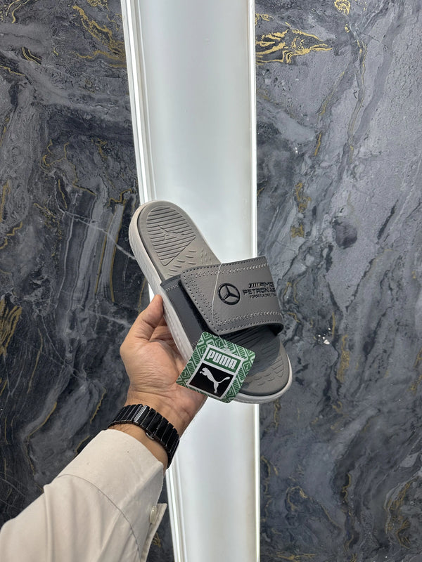 Puma_Mercedes Grey AMG Petronal Soft Comfort Slide