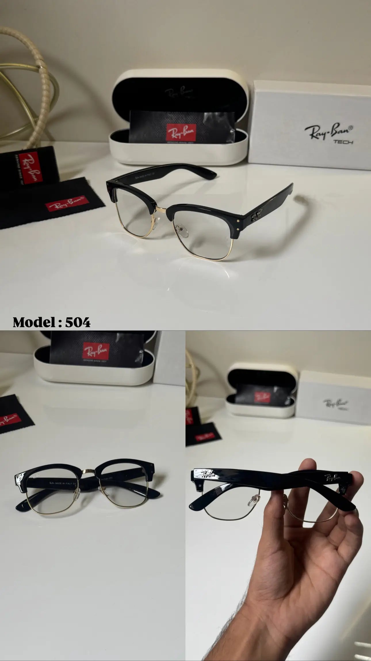 Rayban_504_Gold_Frame