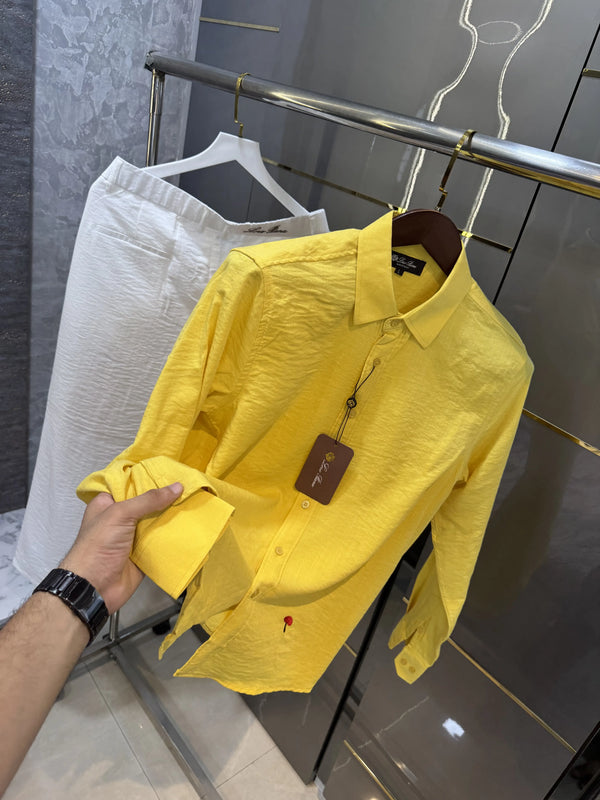 Loro Piana Yellow White Italian Imported Combo