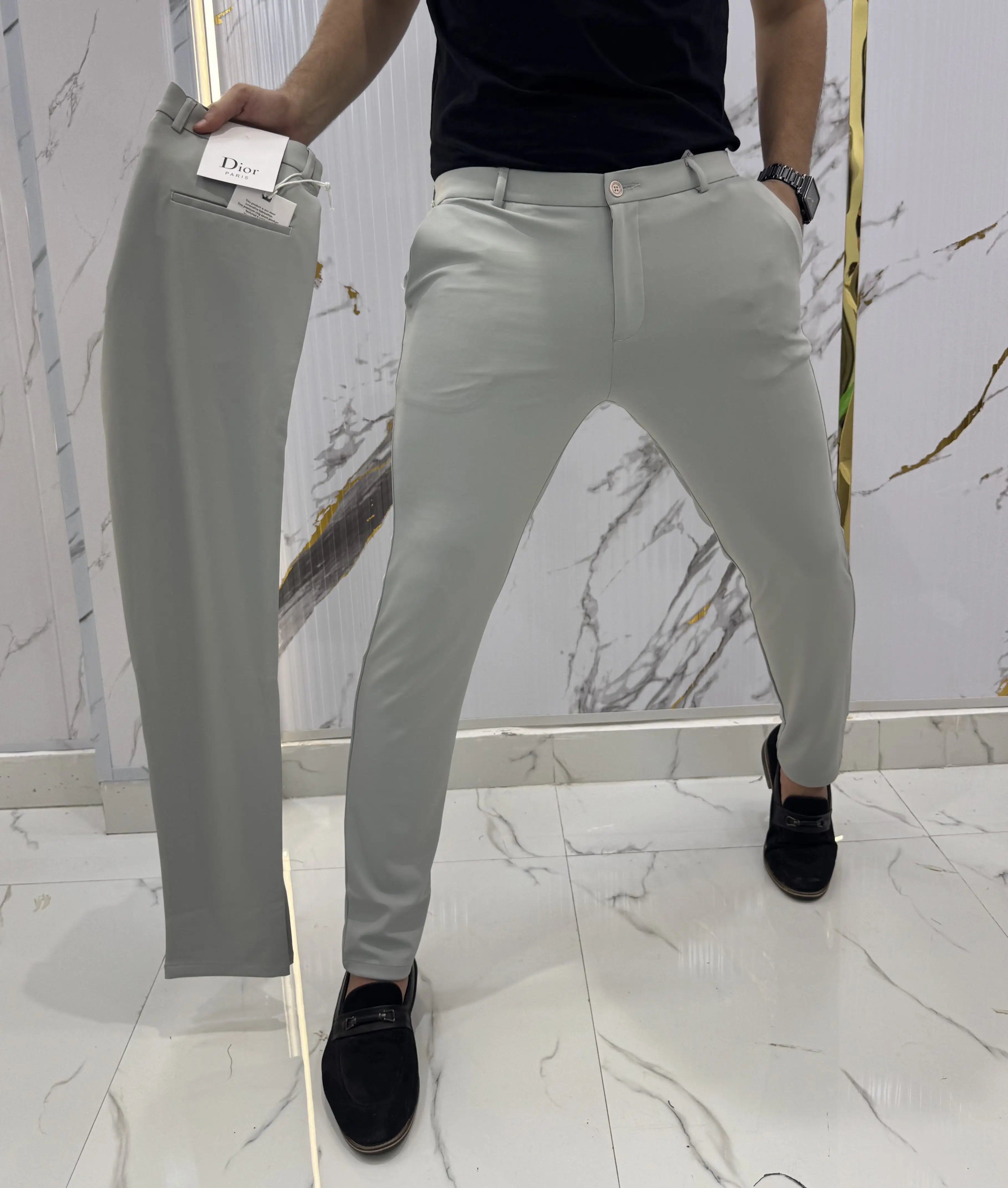 Christian Dio r Light Grey Premium Trouser