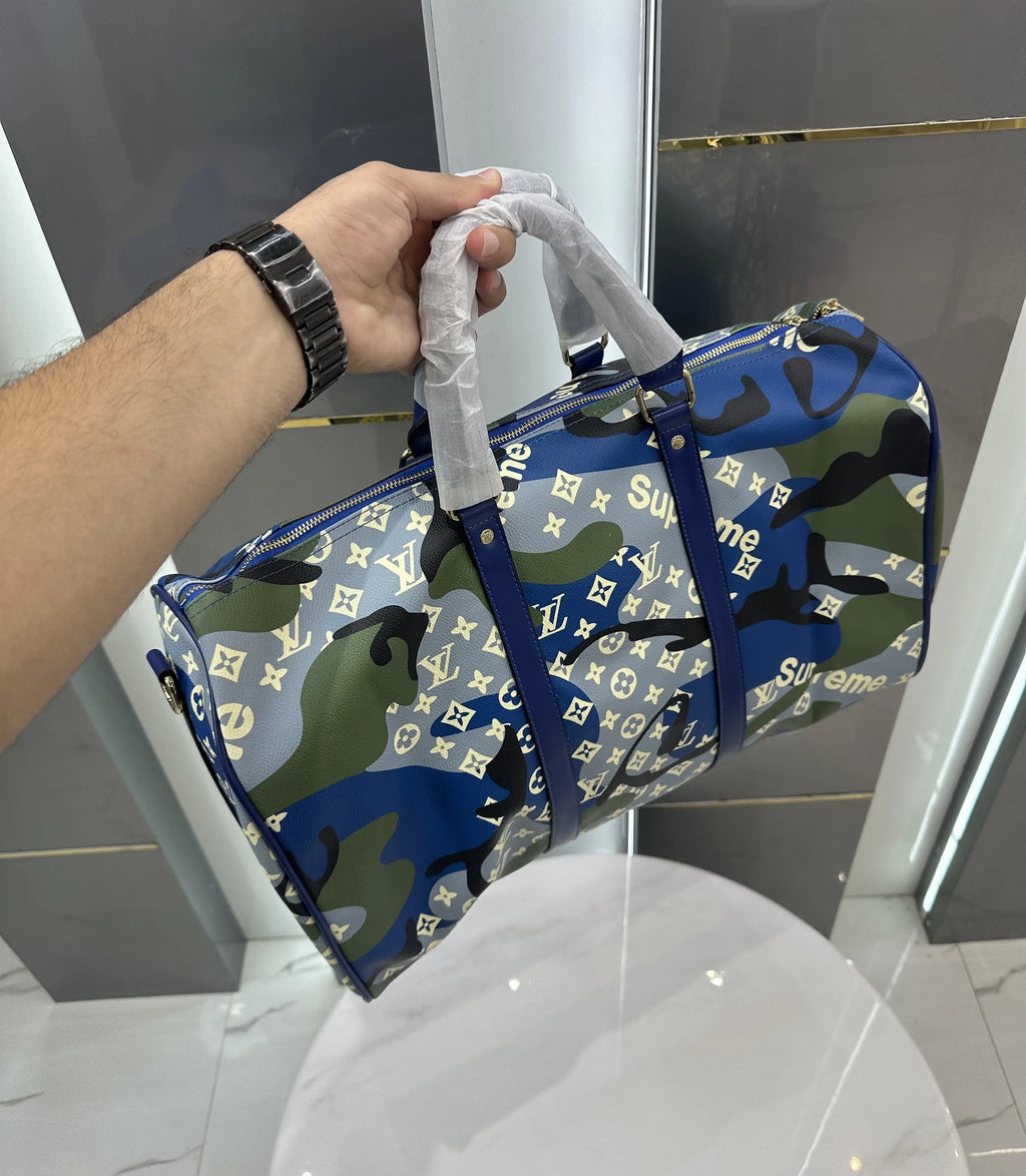 Louis Vuitto n X Supreme Luxury Imported Duffel Bag lv167