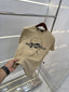 Karl Lagerfeld Beige Logo Print Premium T-Shirt