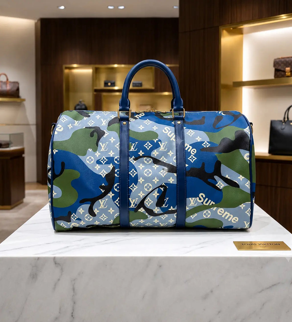 Louis Vuitto n X Supreme Luxury Imported Duffel Bag lv167