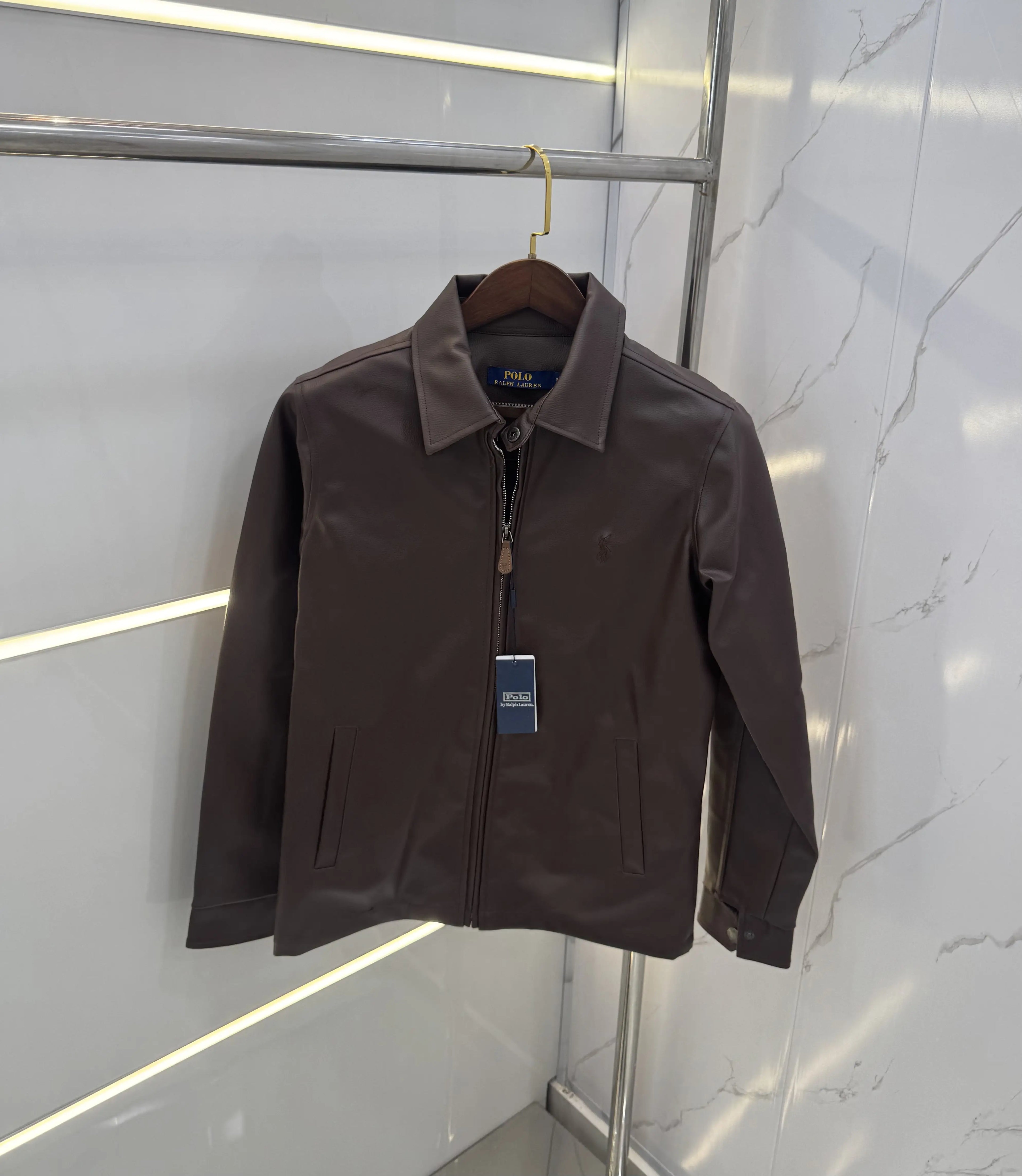 Ralph Lauren Brown Premium Leather Jacket