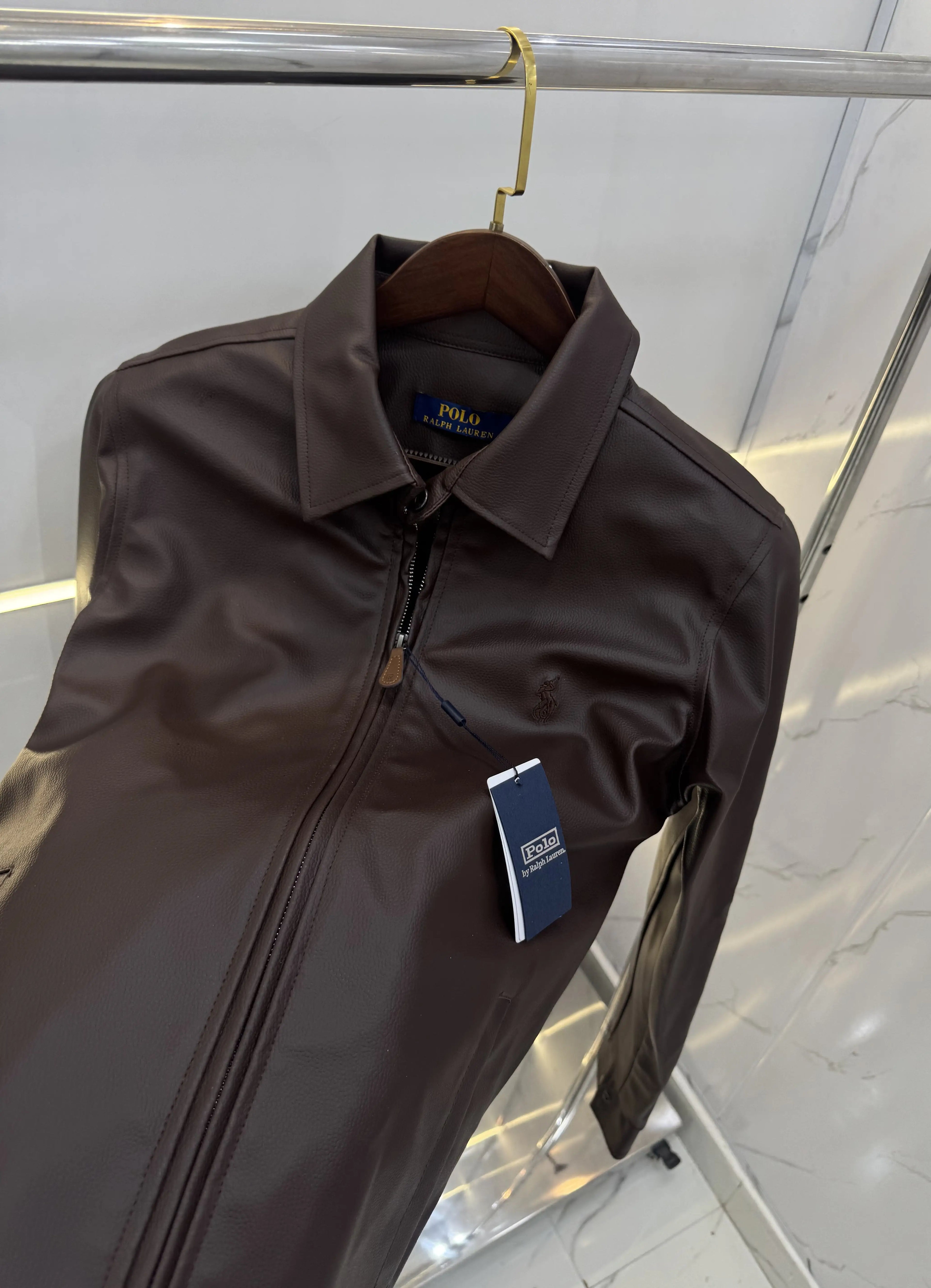 Ralph Lauren Brown Premium Leather Jacket
