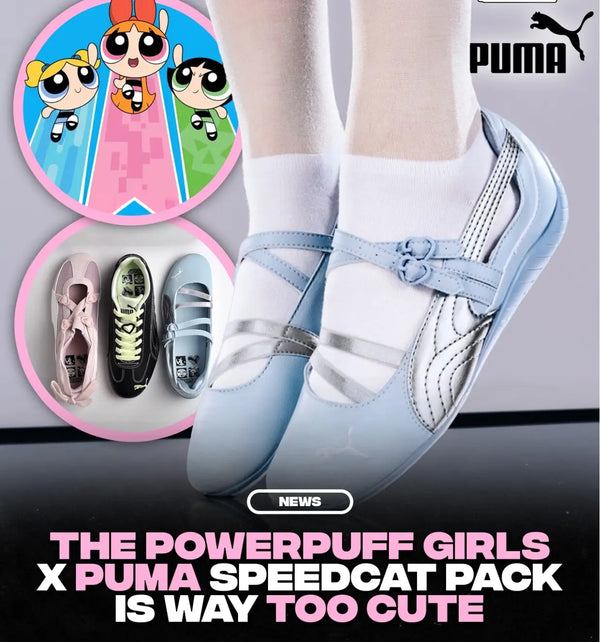 Puma Speedcat Ballet The Powerpuff Girls SILVER SKY BLUE WASH