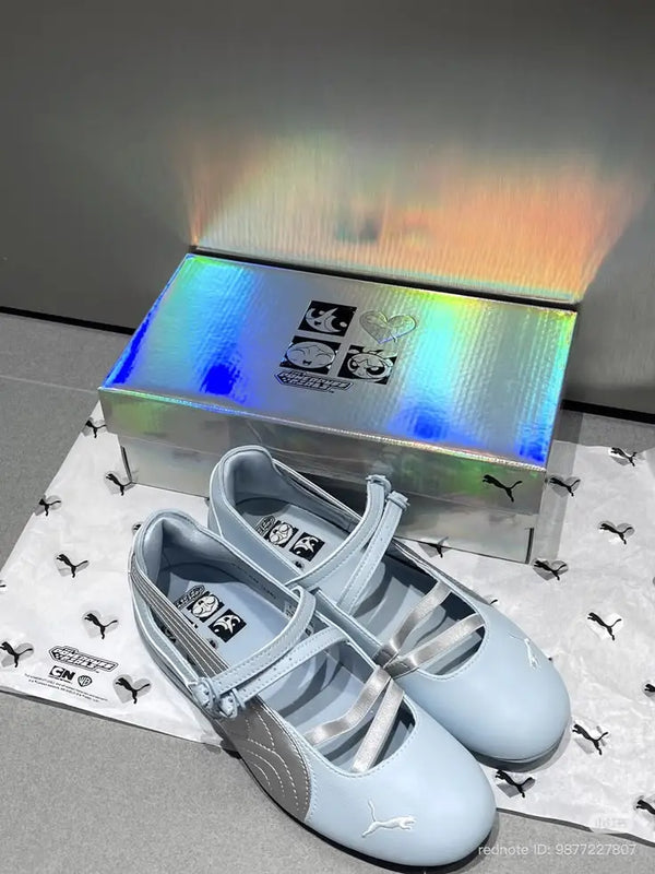 Puma Speedcat Ballet The Powerpuff Girls SILVER SKY BLUE WASH