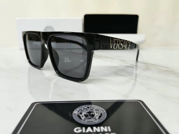 VERSACE 1101 METAL LOGO BLACK