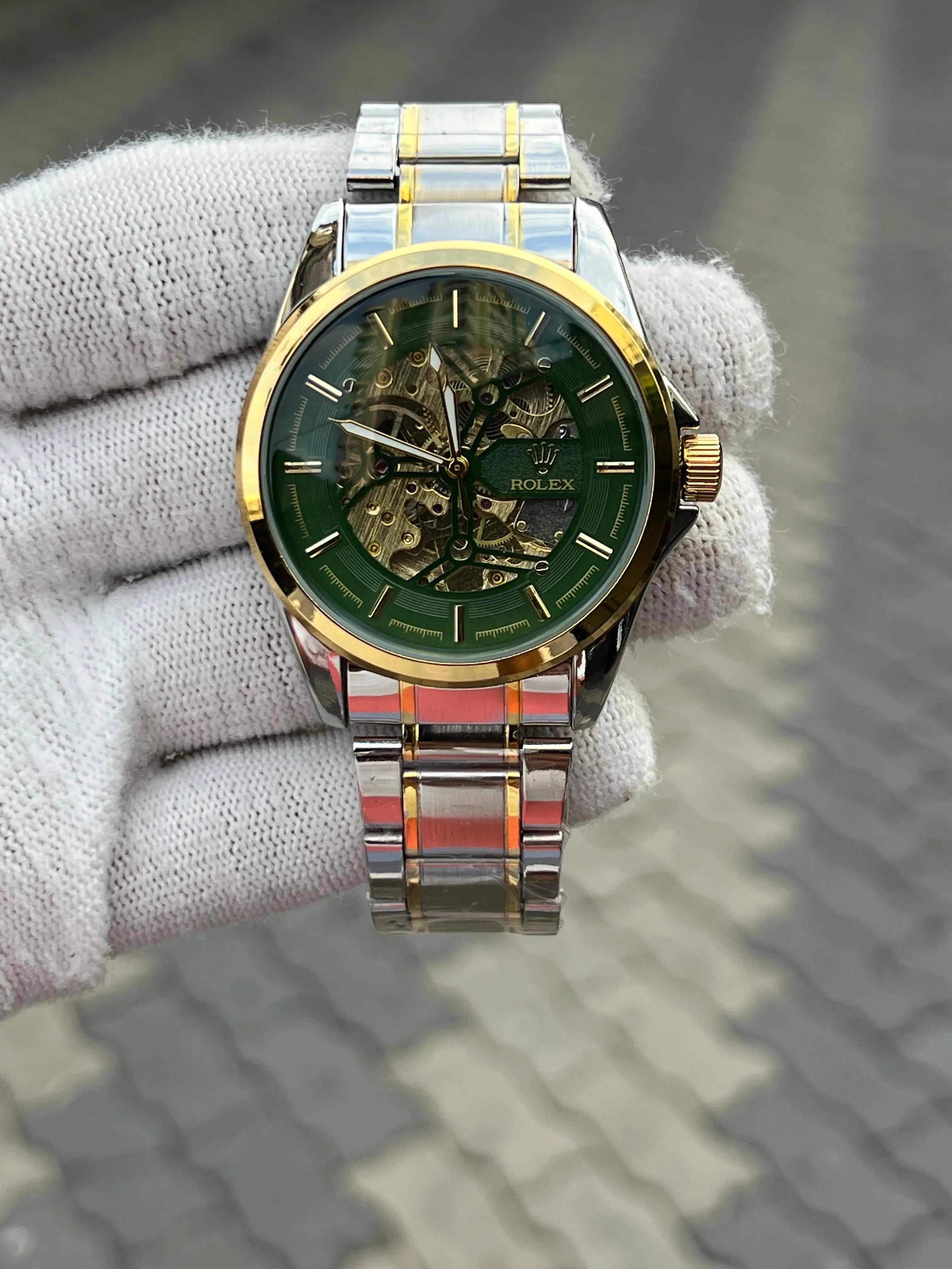 Rol_ex Automatic Two Tone Green