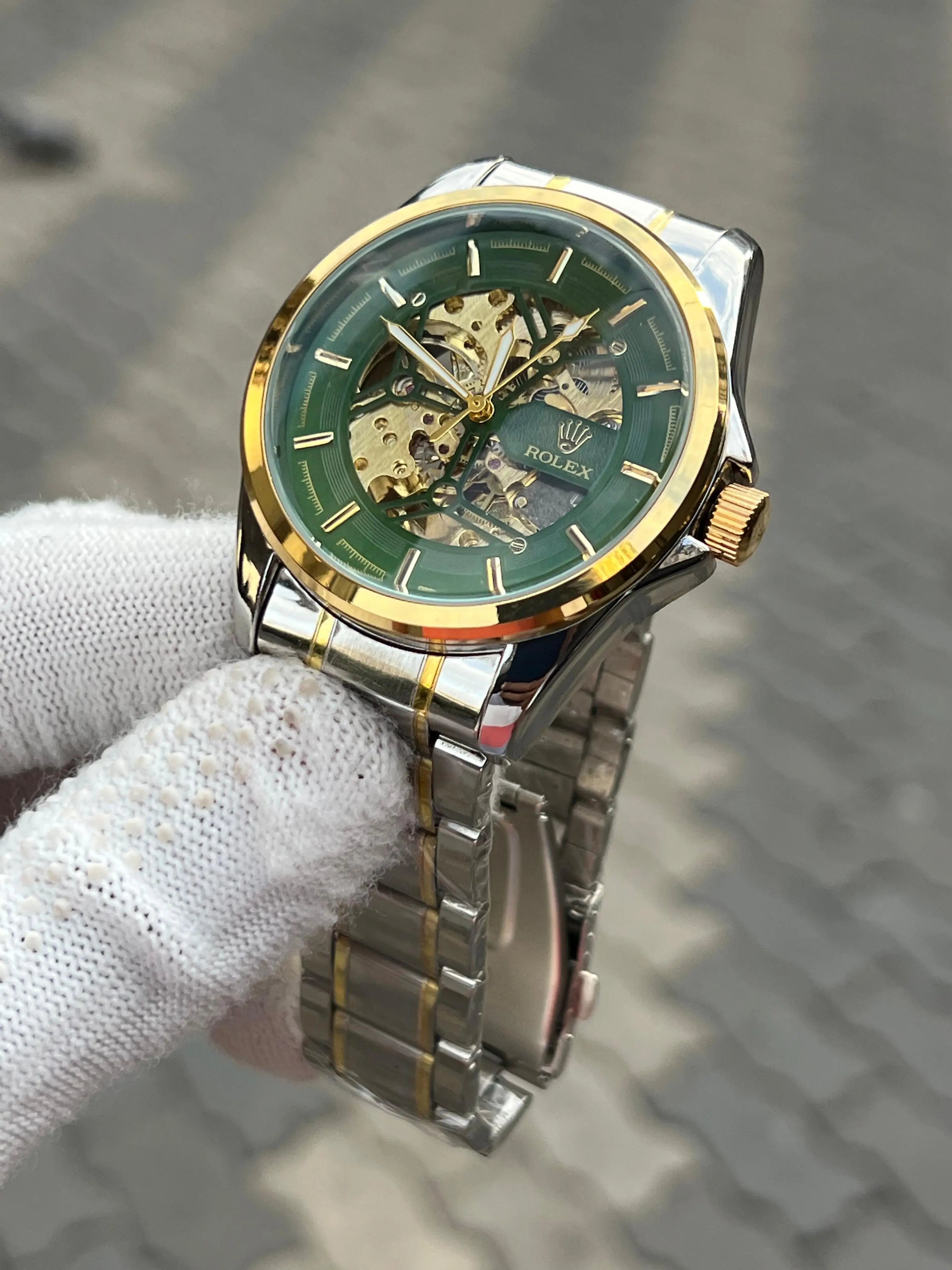Rol_ex Automatic Two Tone Green