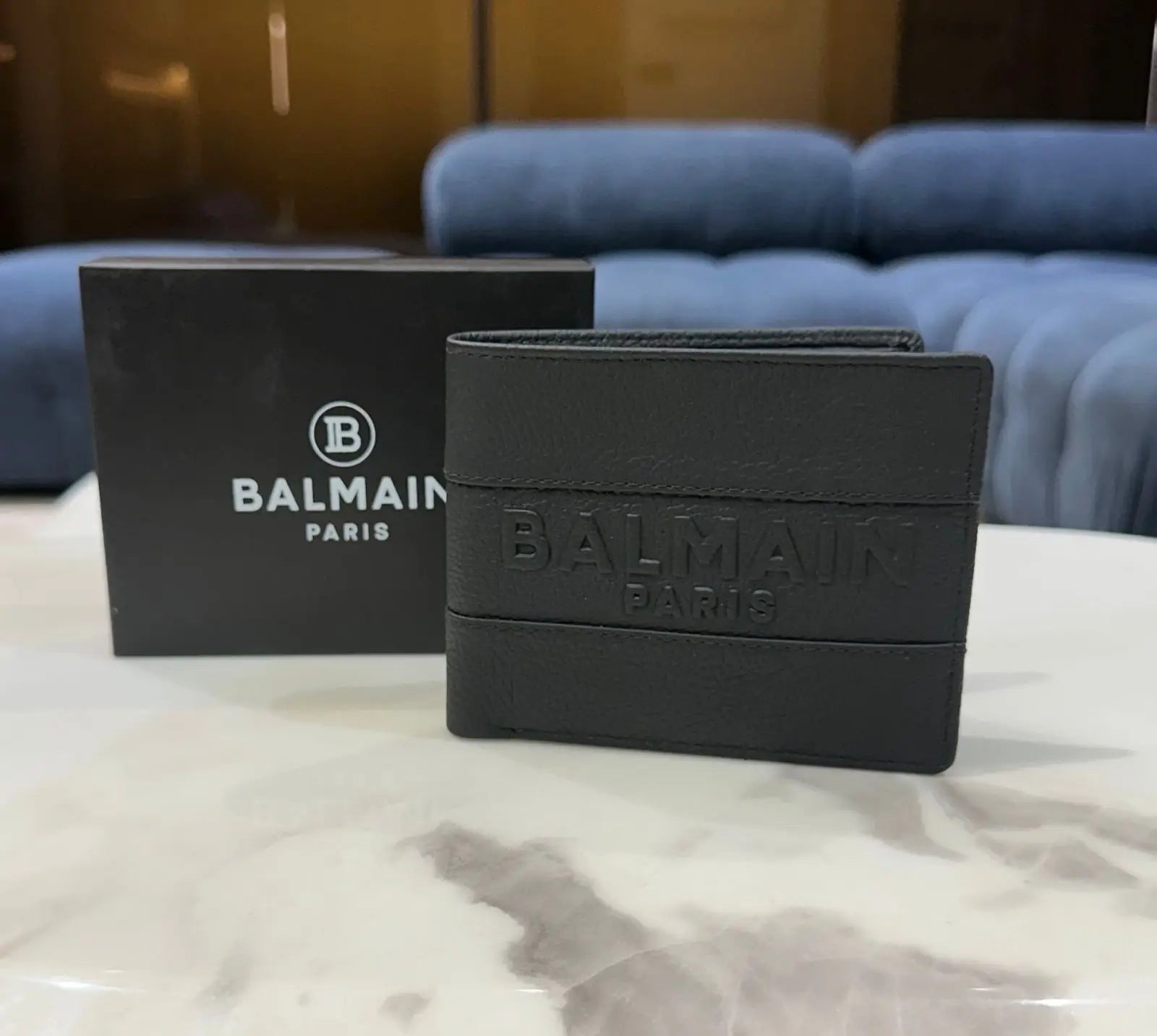 Balmai n Premium Wallet Black With Box b129