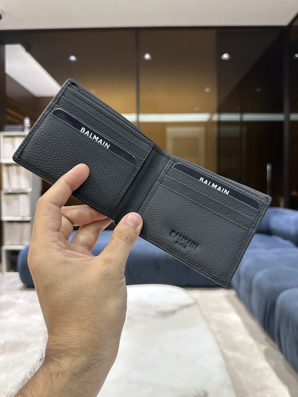Balmai n Premium Wallet Black With Box b129