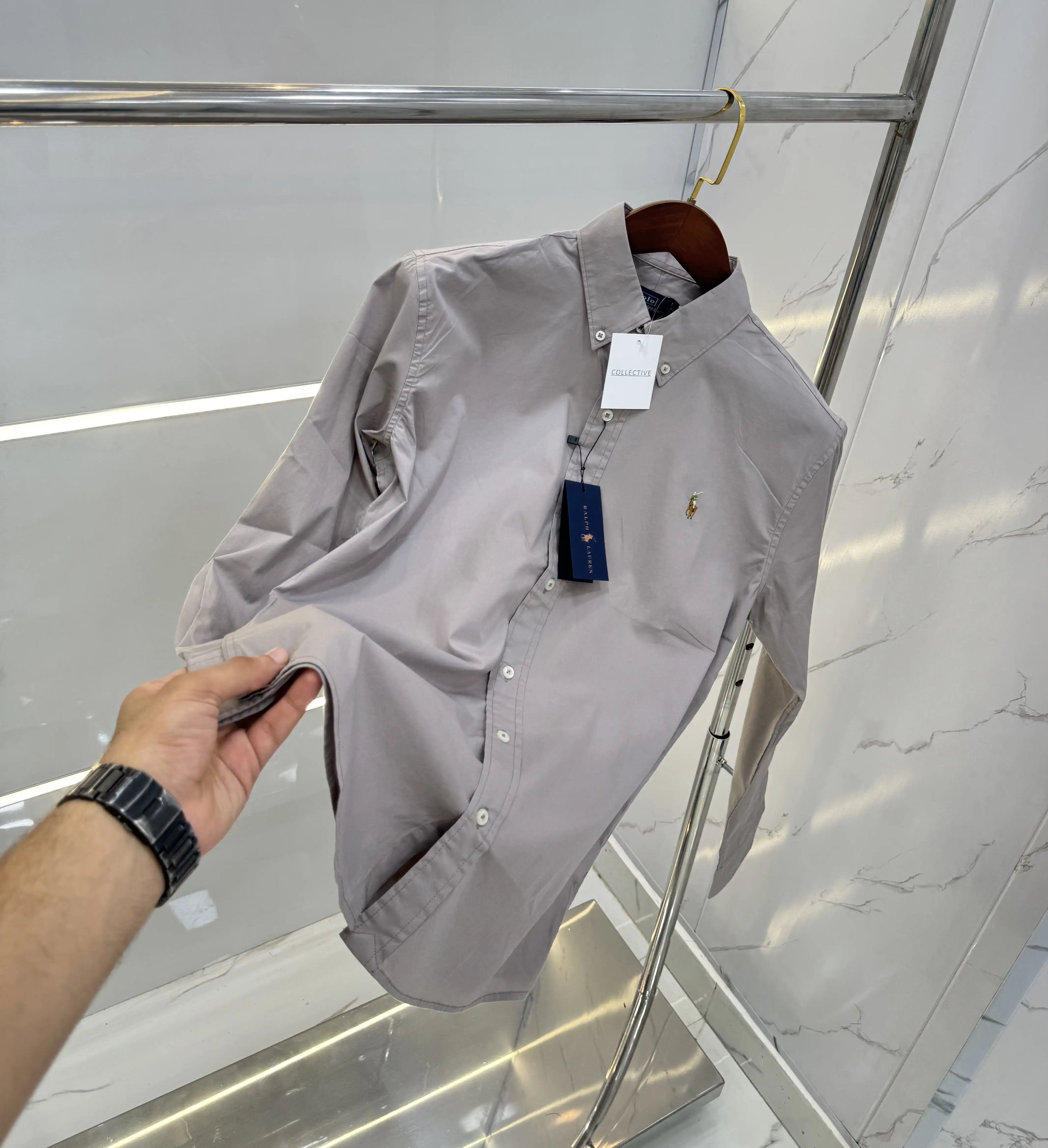 Ralph Lauren Grey Premium cotton Shirt