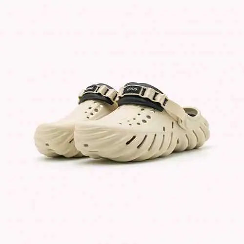 Crocss Echo Clogs (BoneBlack) 1